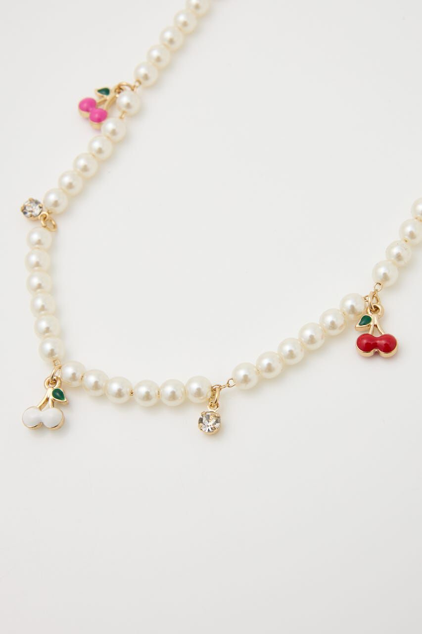 RODEO CROWNS「サクランボフェイクパールネックレス」|ネックレス|