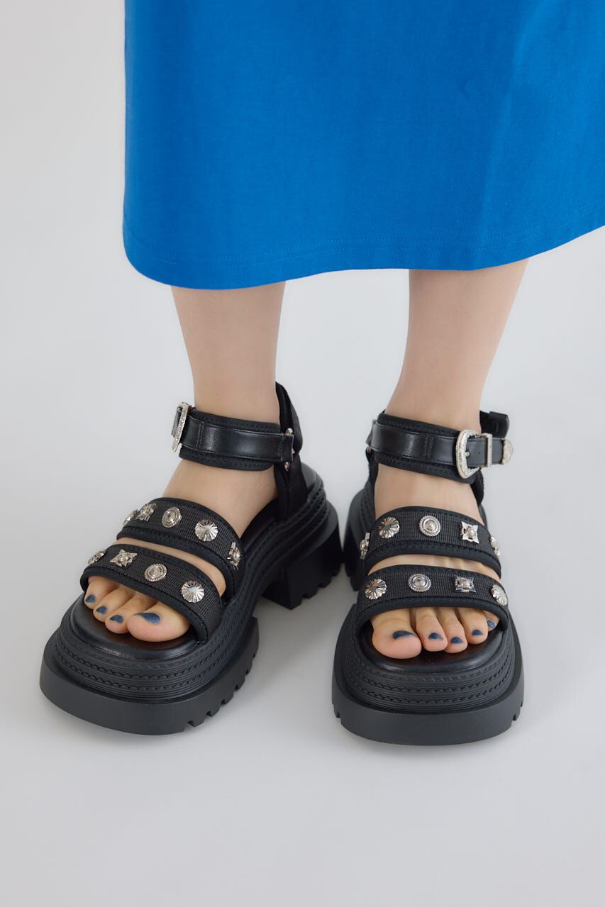 RODEO CROWNS「スタッズサンダル」|サンダル|