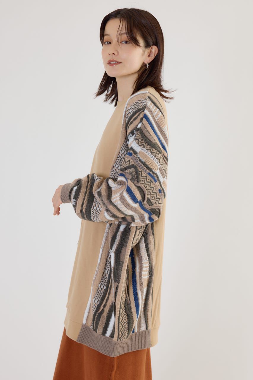 RODEO CROWNS「3D マルチカラーニットドッキングチュニック」|ニット・セーター|