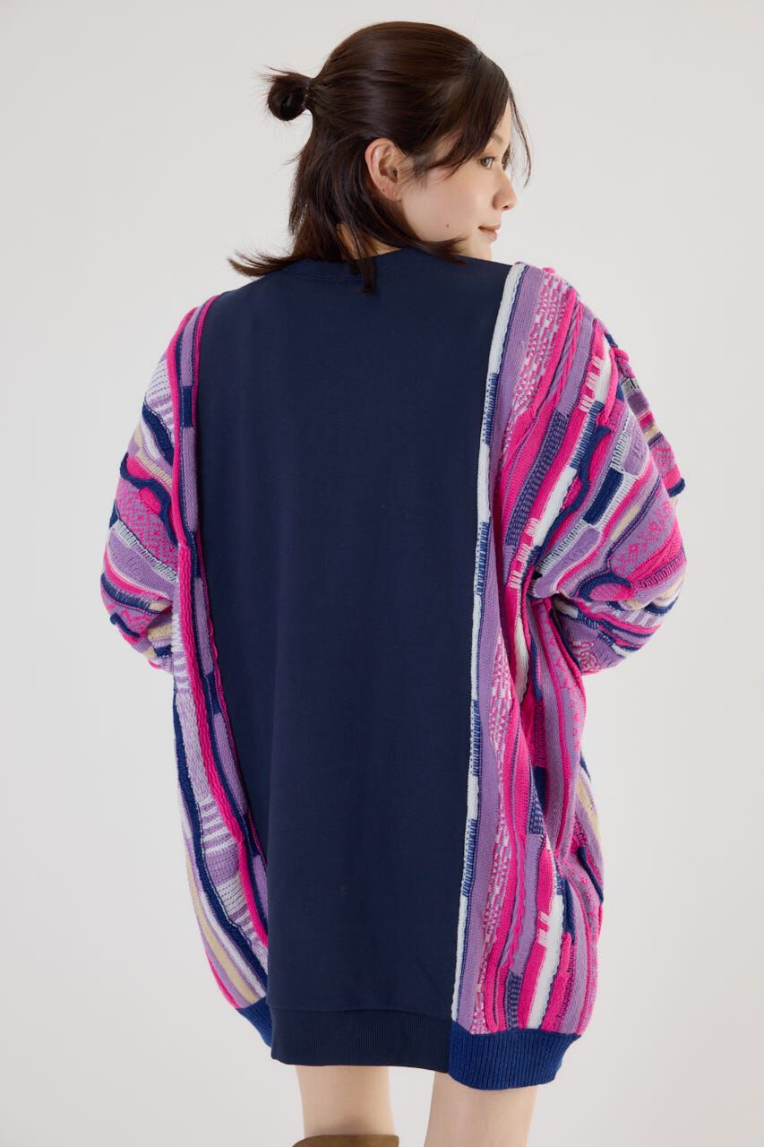 RODEO CROWNS「3D マルチカラーニットドッキングチュニック」|ニット・セーター|