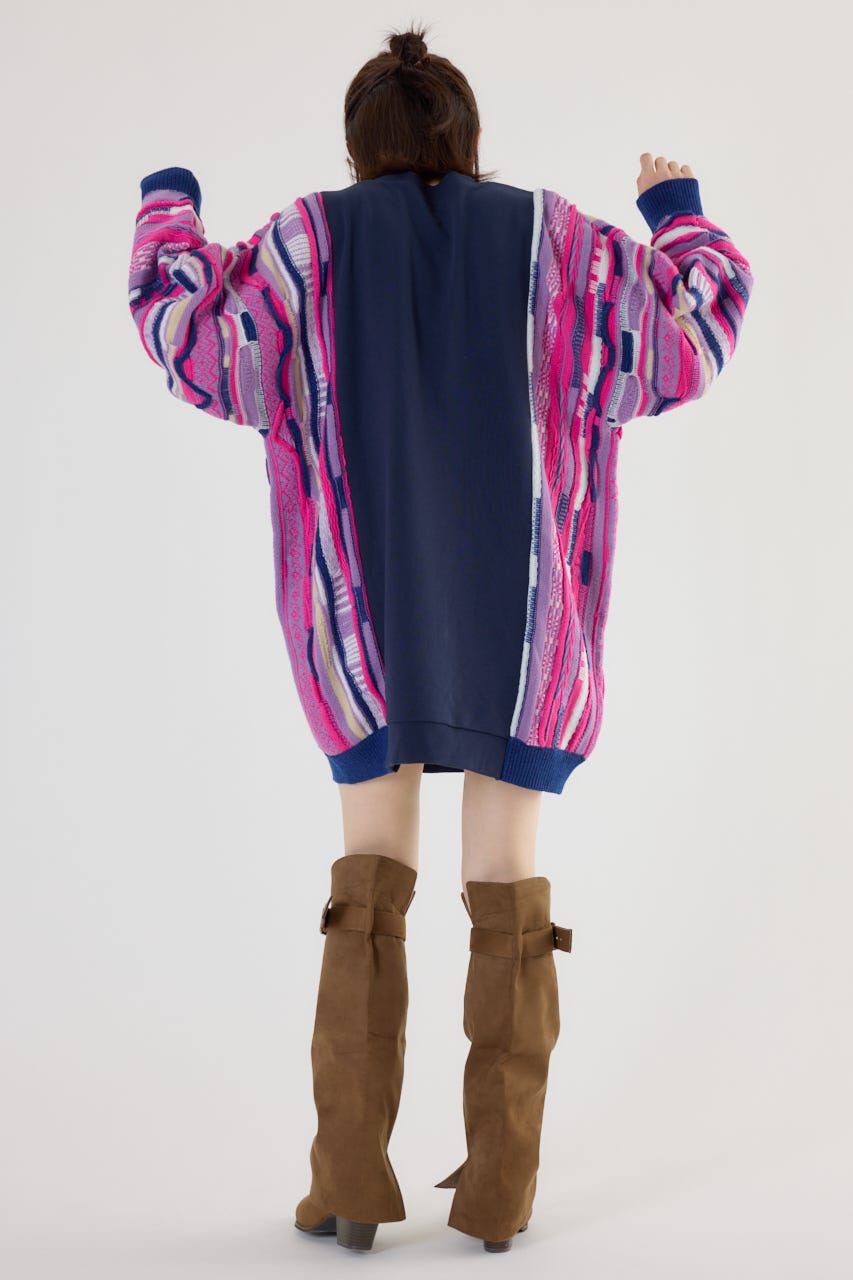 RODEO CROWNS「3D マルチカラーニットドッキングチュニック」|ニット・セーター|