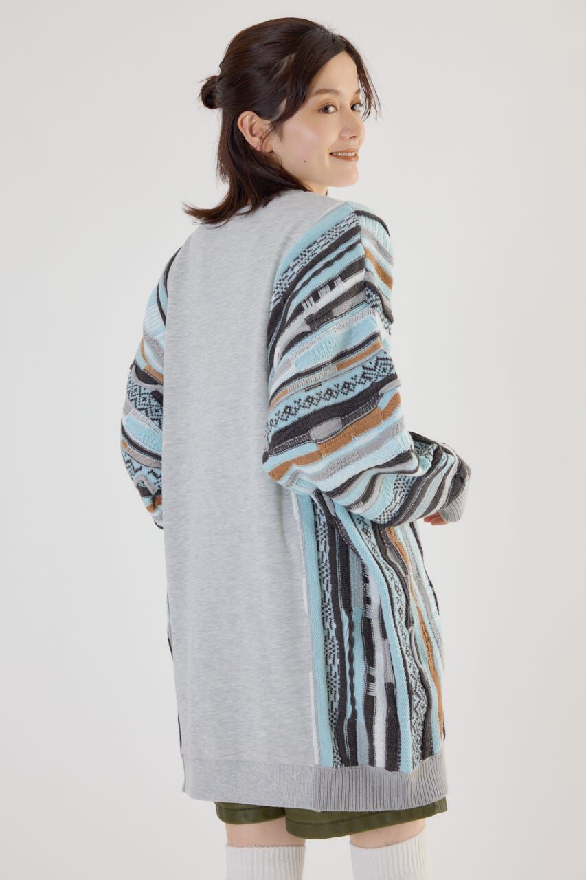 RODEO CROWNS「3D マルチカラーニットドッキングチュニック」|ニット・セーター|