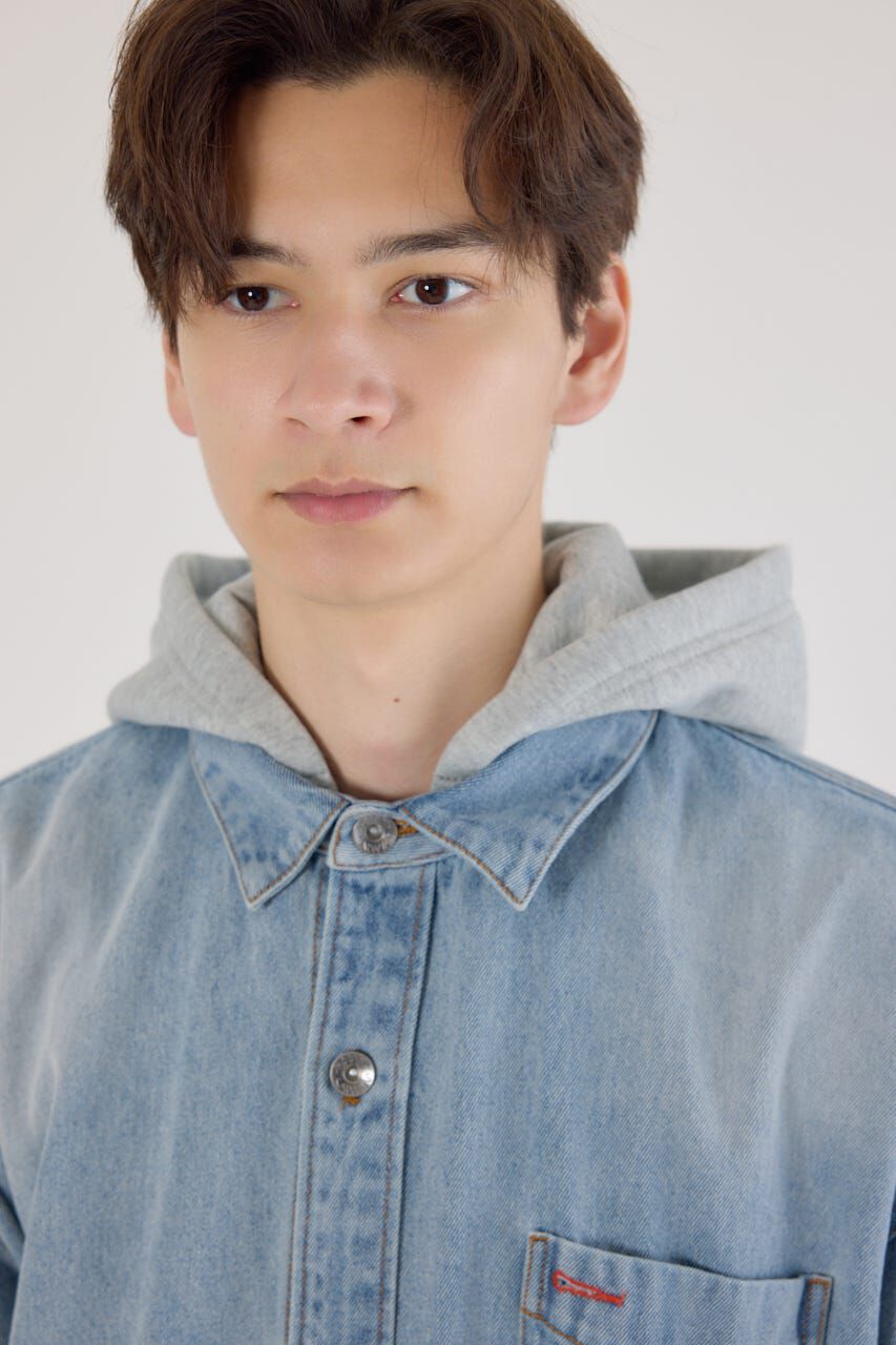 RODEO CROWNS「フーデッドデニムシャツジャケット」|その他|