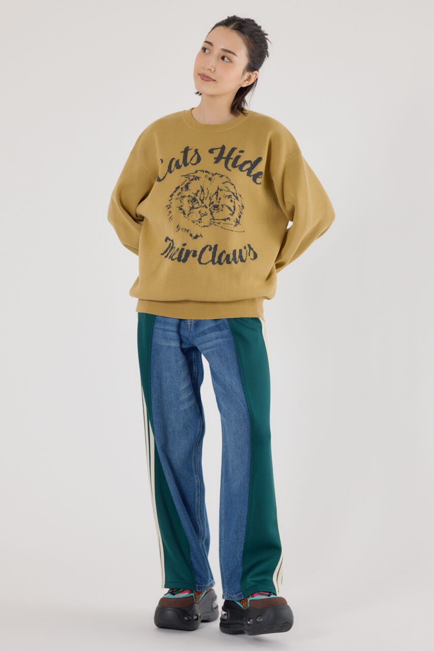 RODEO CROWNS「アニマルジャガードニットトップス」|ニット・セーター|