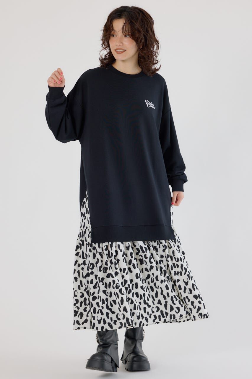 RODEO CROWNS「アニマルパターンドッキングワンピース」|ワンピース|