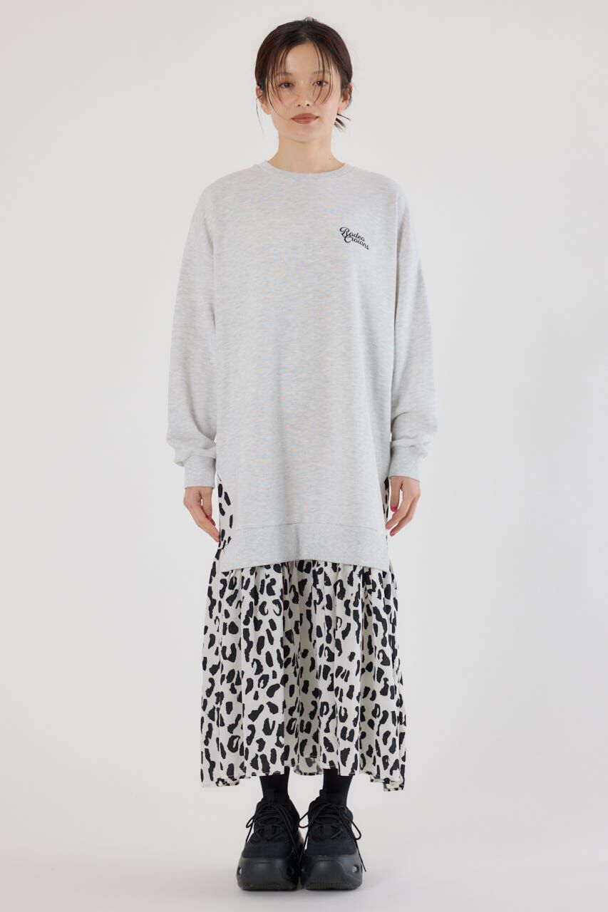 RODEO CROWNS「アニマルパターンドッキングワンピース」|ワンピース|