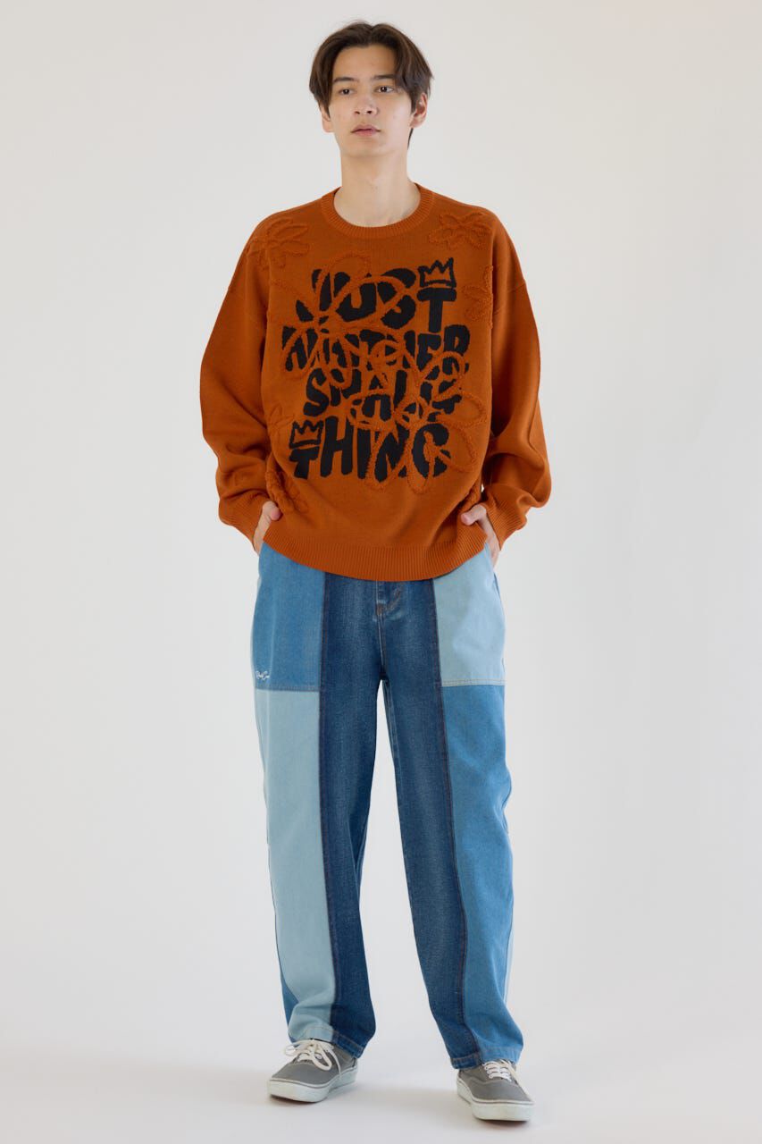 RODEO CROWNS「パッチワークバレルデニムパンツ」|デニム|