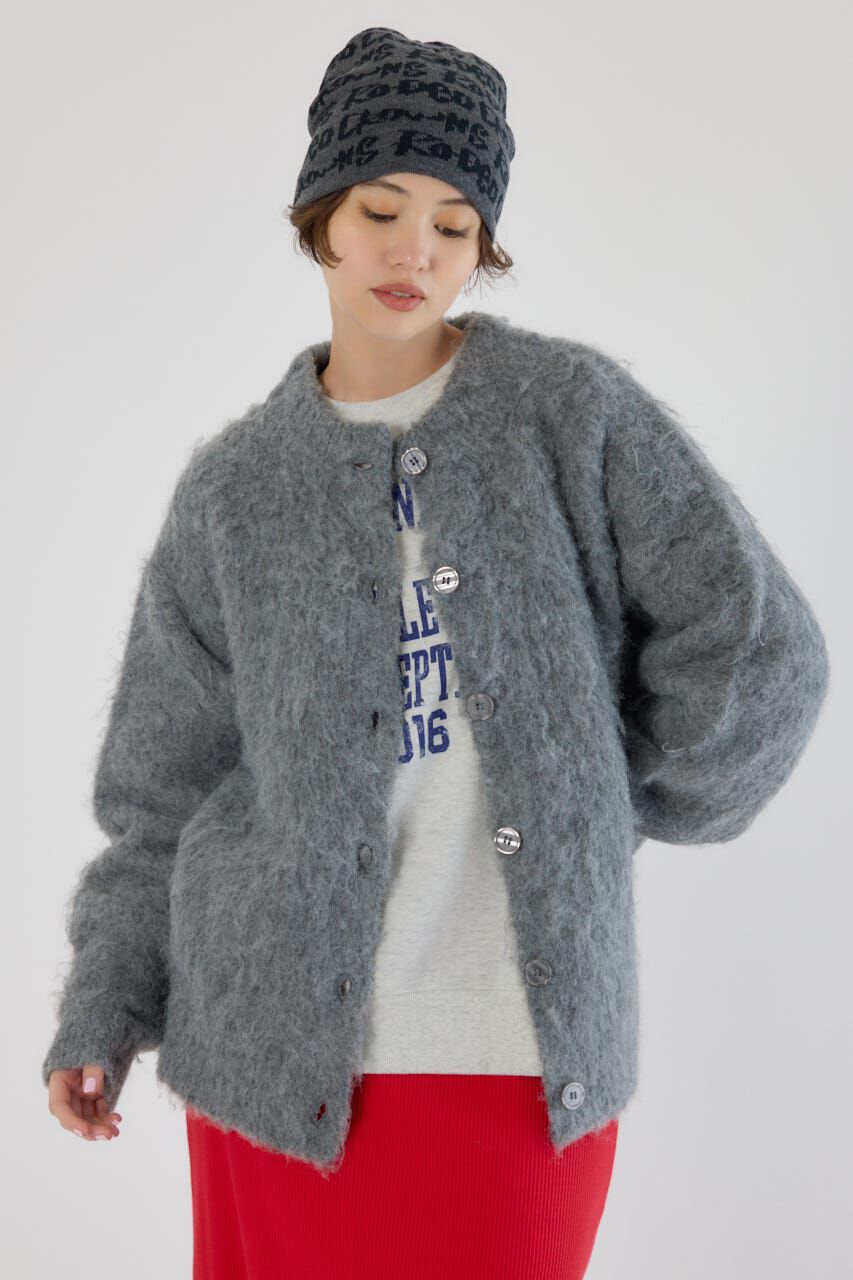 RODEO CROWNS「2WAY Fluffyシャギーニットカーディガン」|カーディガン|