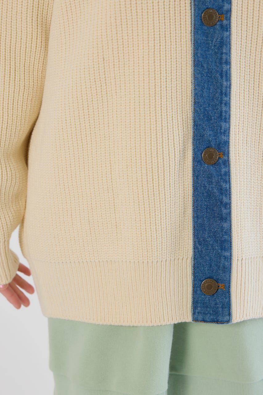 RODEO CROWNS「ニットドッキングルーズデニムジャケット」|デニムジャケット|