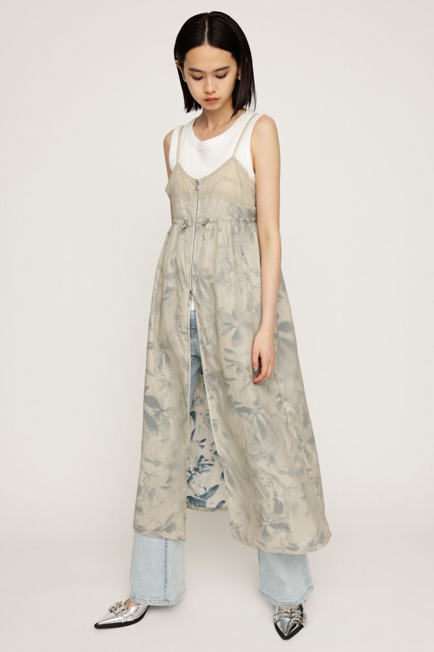 SLY「SHEER CAMI ZIP L／ドレス」|ワンピース|