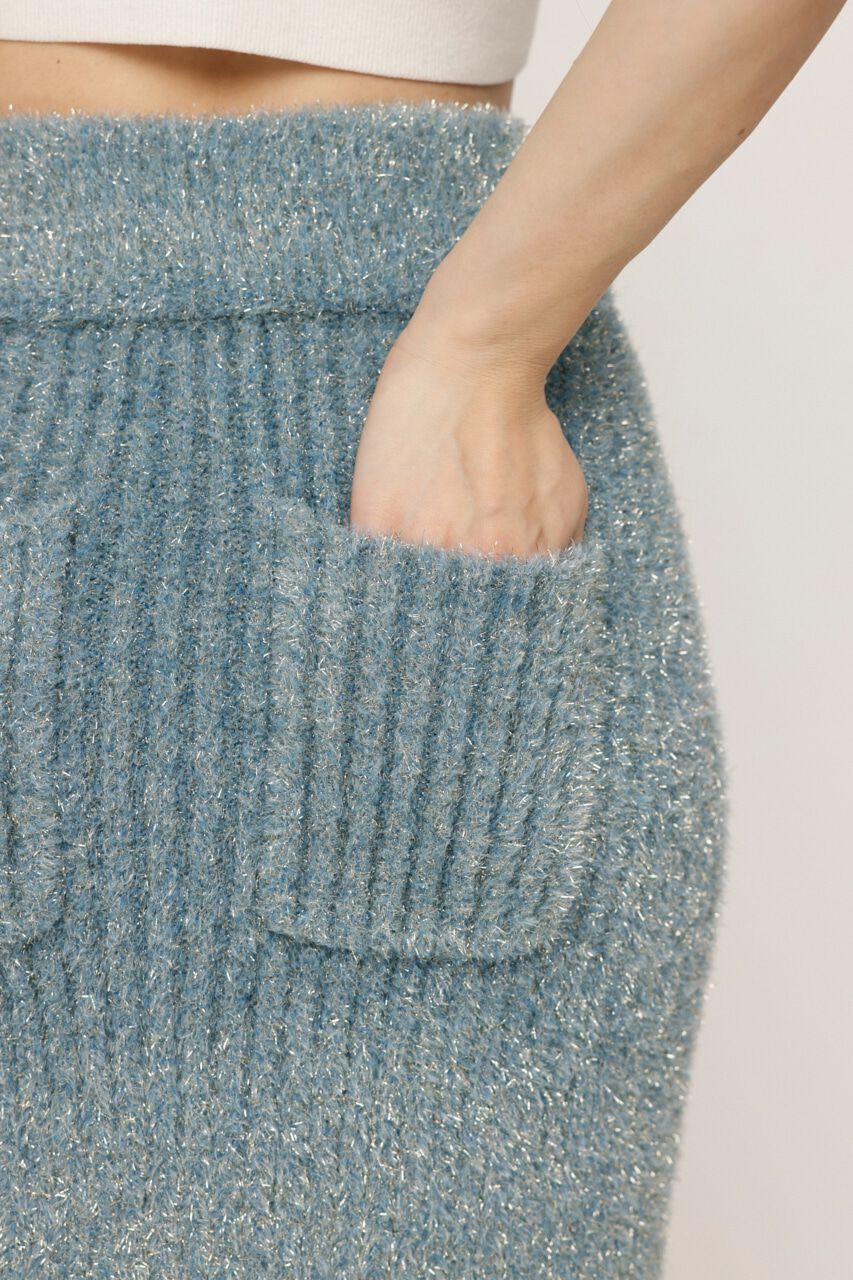 SLY「GLITTER KNIT ロングスカート」|スカート|