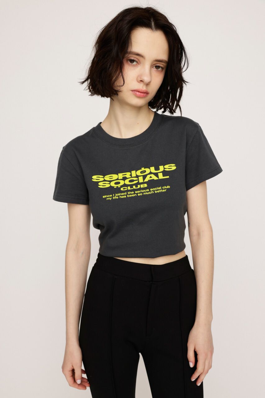 SLY「COMPACT LOGO Tシャツ」|Tシャツ・カットソー|L/BLK1