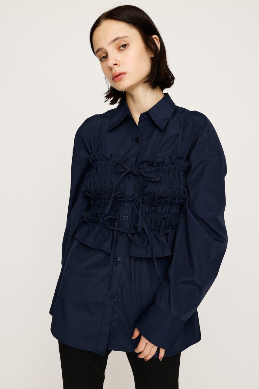 SLY「BUSTIER LAYRED シャツ」|シャツ・ブラウス|