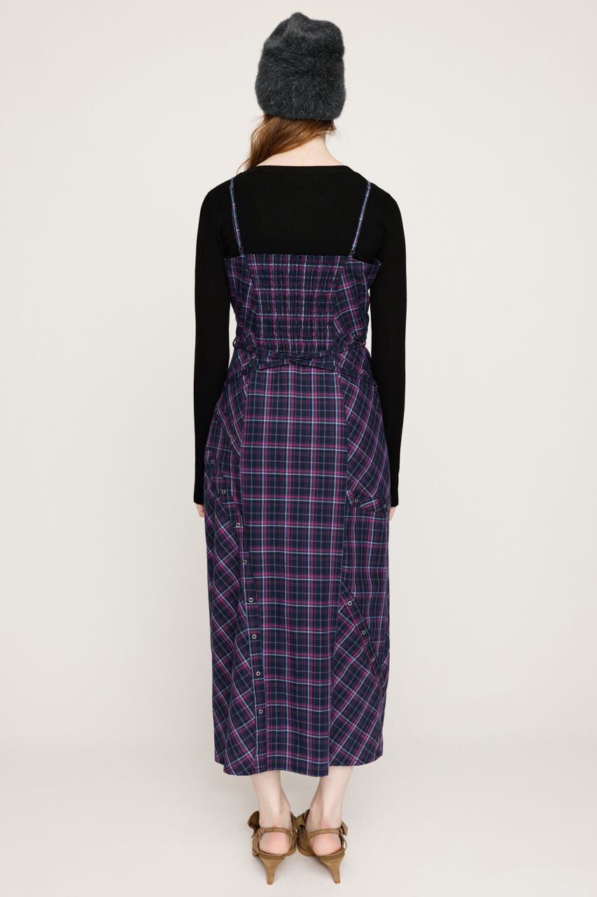 SLY「FRONT HOOK CHECK CAMI ワンピース」|ワンピース|