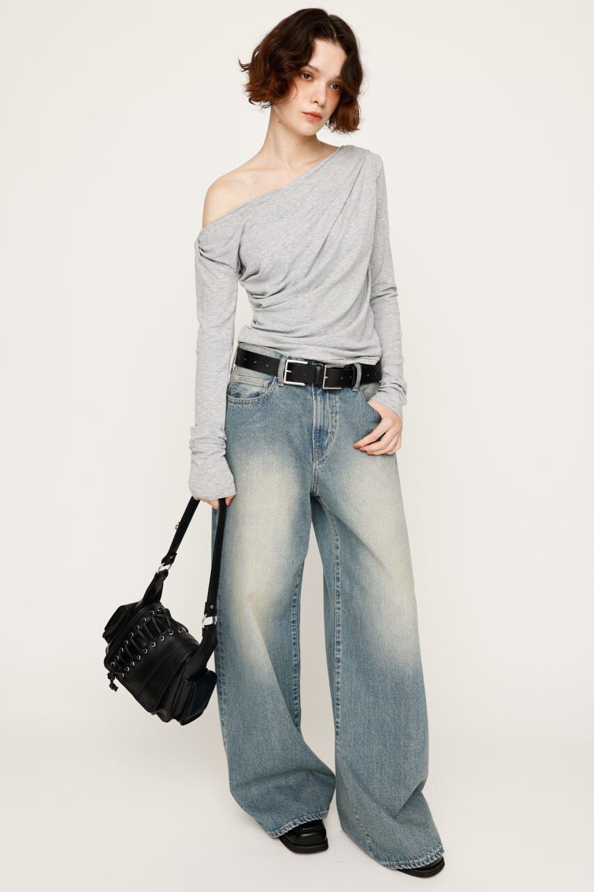 SLY「OFF SHOULDER CUT トップス」|Tシャツ・カットソー|