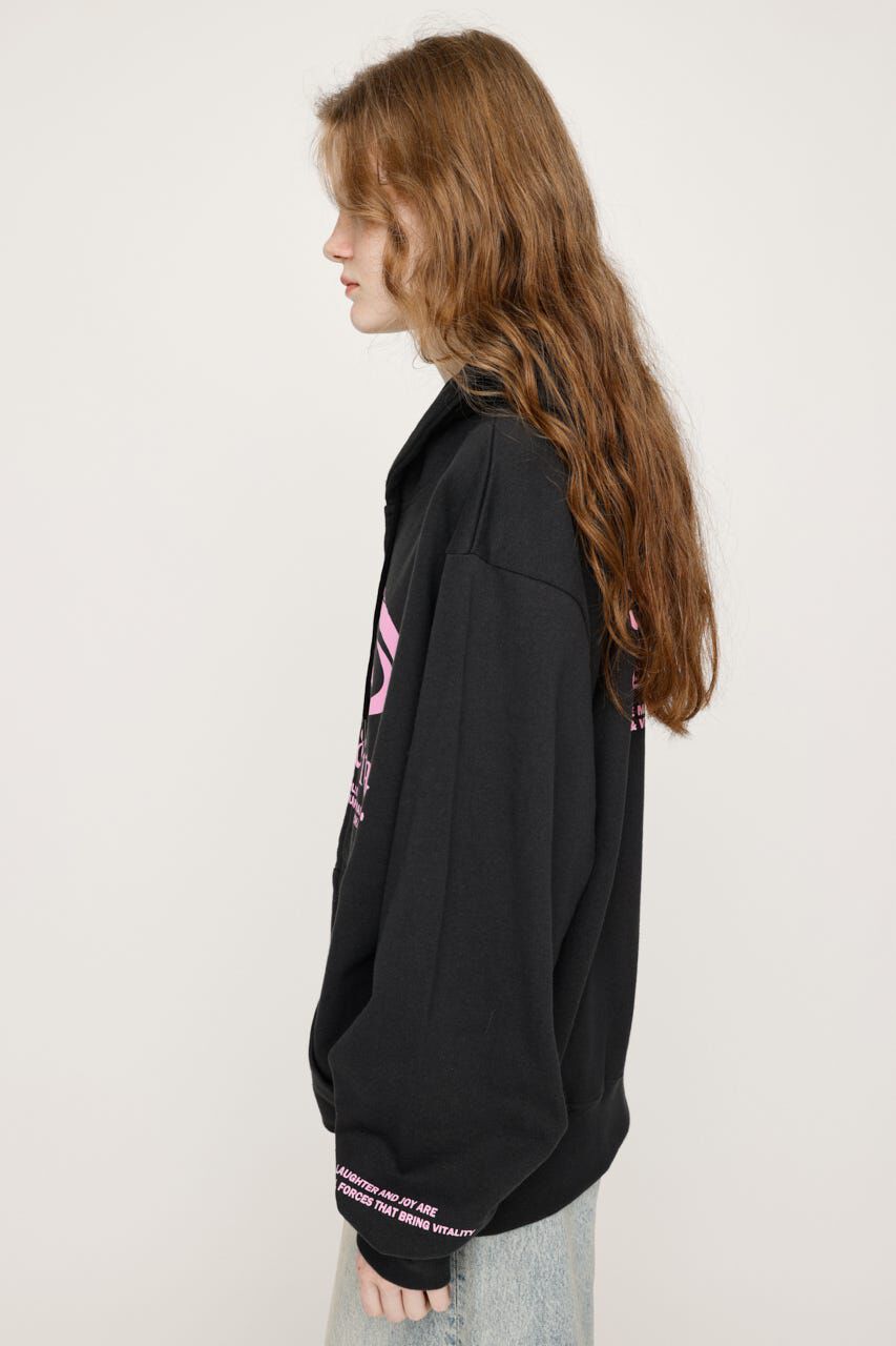 SLY「PRINT OVER HOODIE」|パーカー|