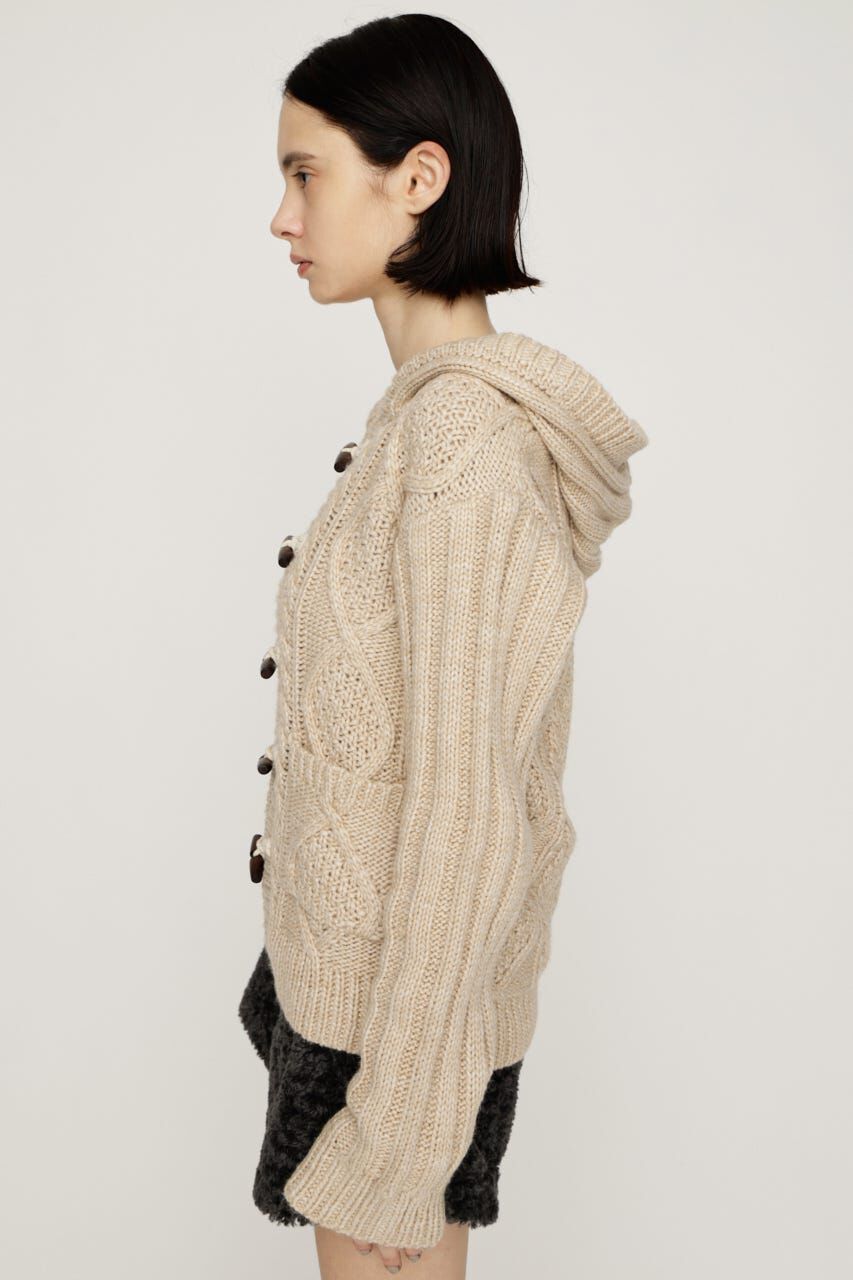 SLY「TOGGLE BUTTON CABLE KNIT カーディガン」|カーディガン|