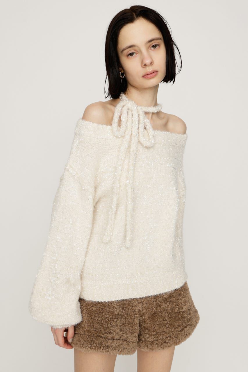 SLY「2WAY SHOULDER KNIT トップス」|ニット・セーター|IVOY3