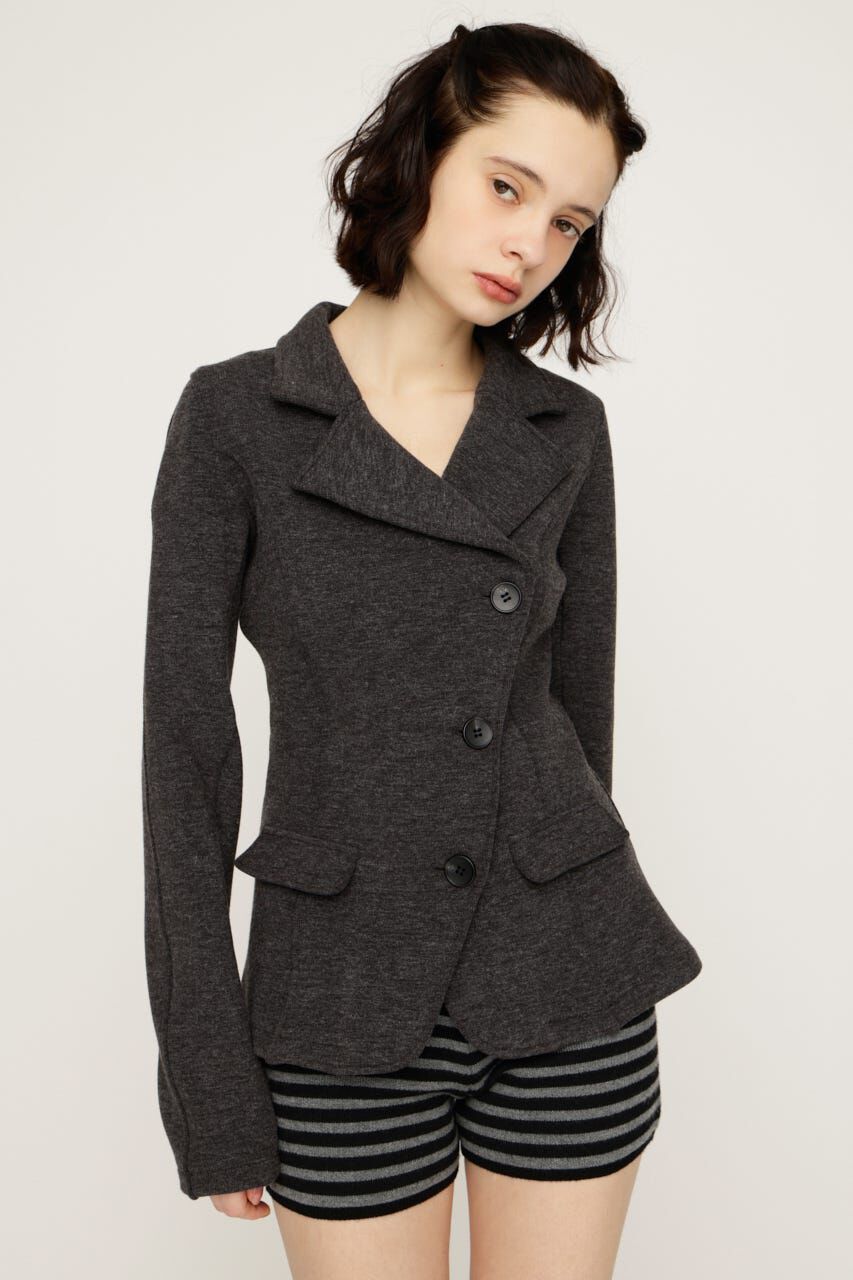 SLY「KNITTING MANNISH TAILORED ジャケット」|その他|T.GRY
