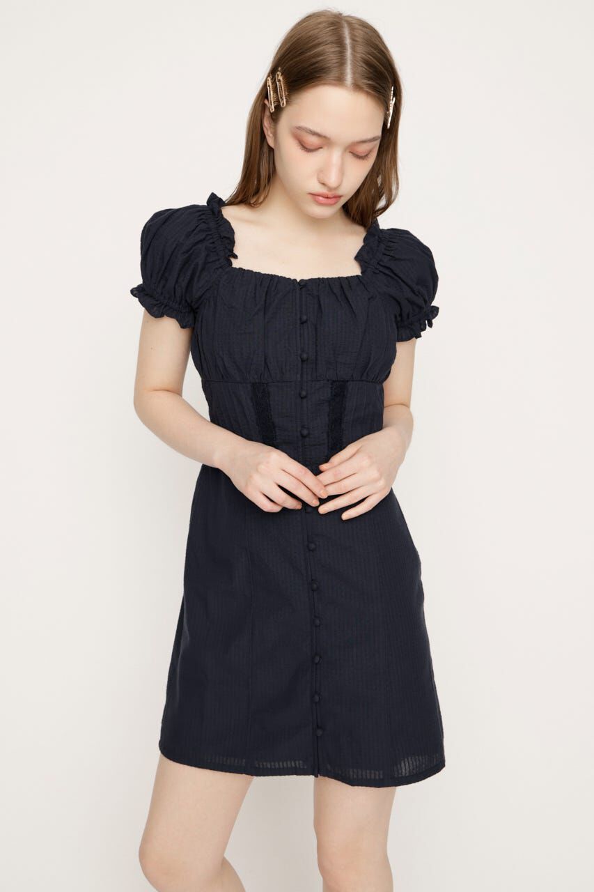 SLY「GATHER RIBBON ショートワンピース」|ワンピース|