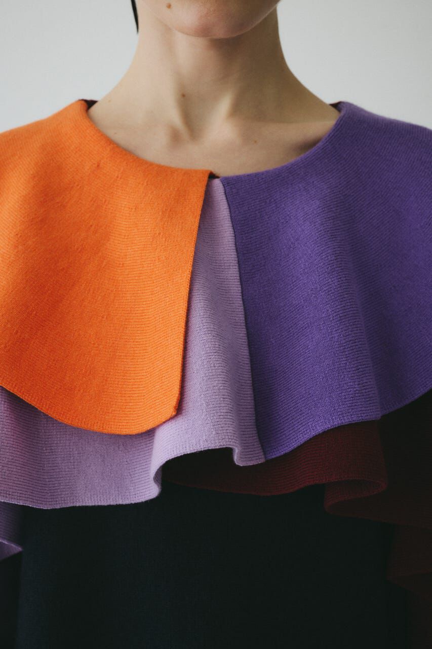 HeRIN.CYE「Ruffle knit dress」|ワンピース|