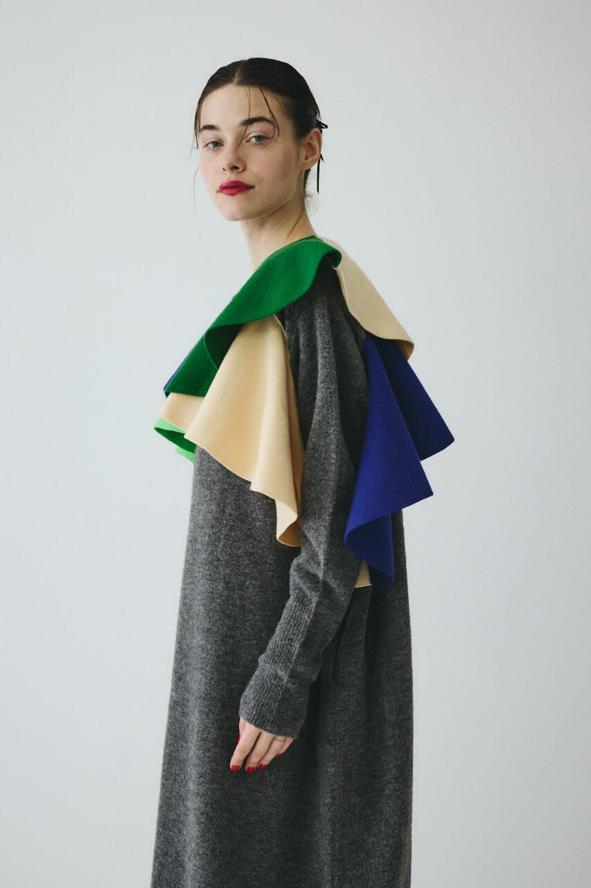 HeRIN.CYE「Ruffle knit dress」|ワンピース|