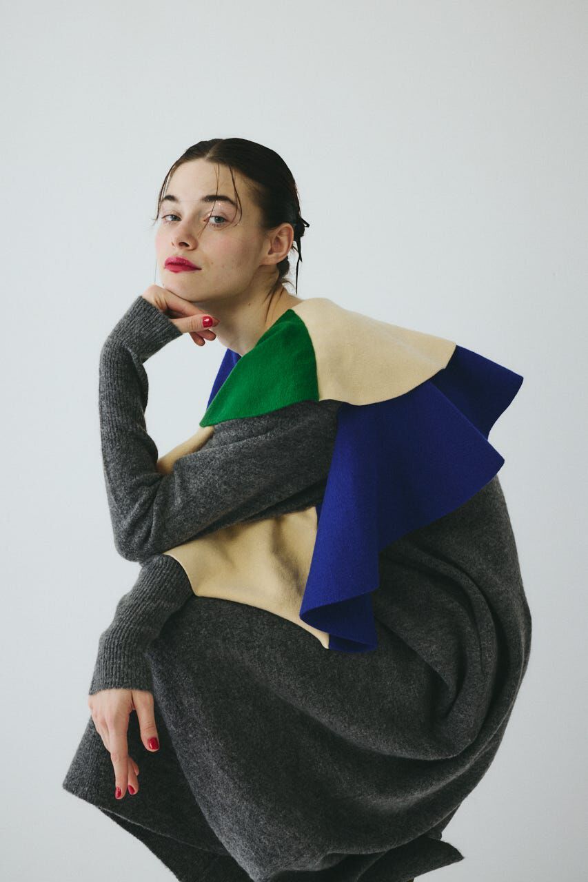 HeRIN.CYE「Ruffle knit dress」|ワンピース|