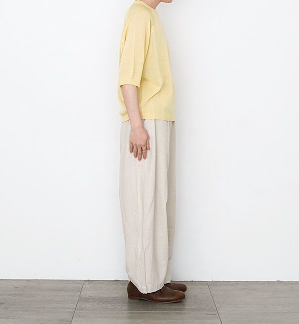 休日と詩「小さなポケットのニット&ldquo;5分袖&rdquo;」|ニット・セーター|