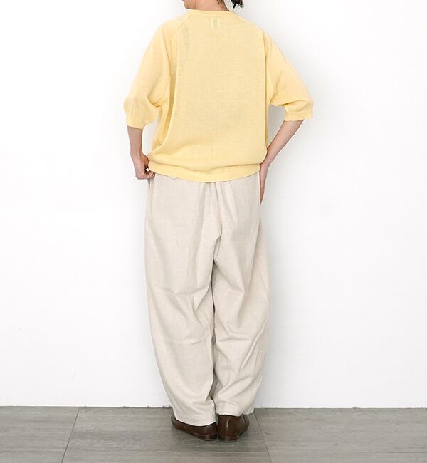 休日と詩「小さなポケットのニット&ldquo;5分袖&rdquo;」|ニット・セーター|