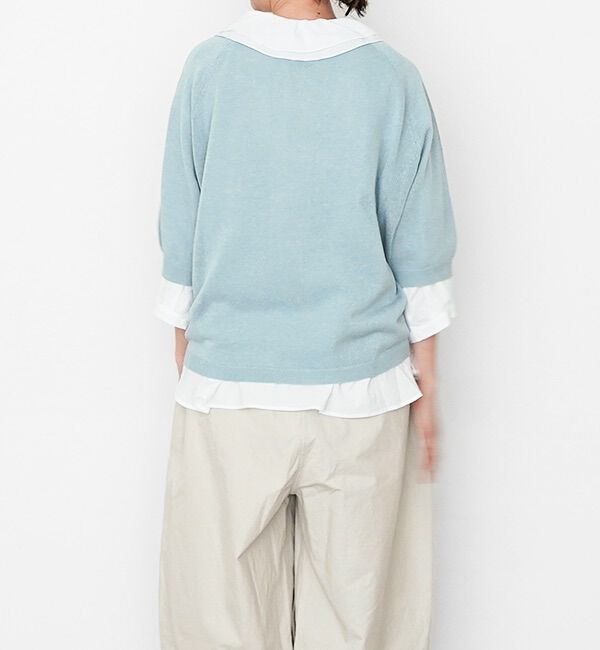 休日と詩「小さなポケットのニット&ldquo;5分袖&rdquo;」|ニット・セーター|