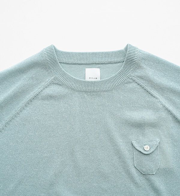 休日と詩「小さなポケットのニット&ldquo;5分袖&rdquo;」|ニット・セーター|