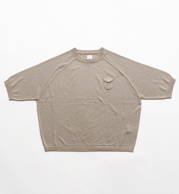 休日と詩「小さなポケットのニット&ldquo;5分袖&rdquo;」|ニット・セーター|