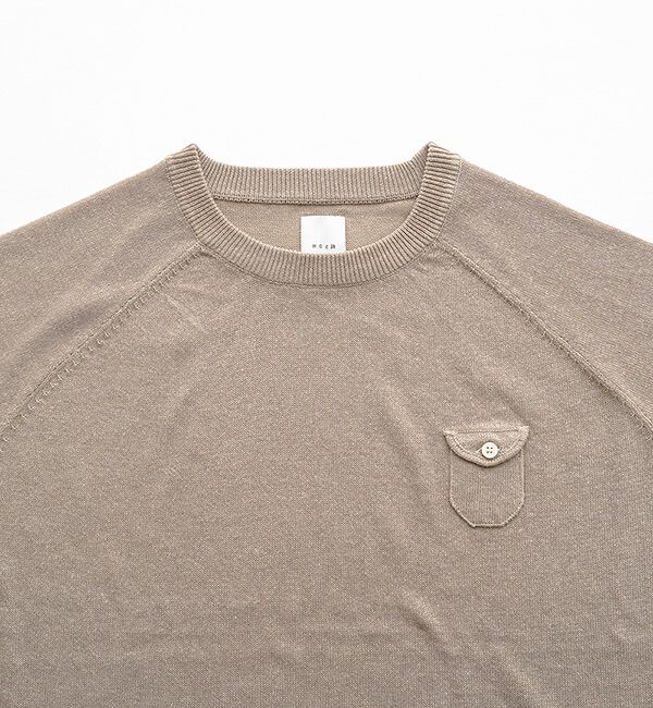 休日と詩「小さなポケットのニット&ldquo;5分袖&rdquo;」|ニット・セーター|