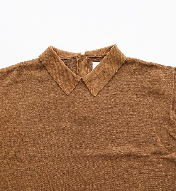 休日と詩「休日のやさしい襟のニット&ldquo;5分袖&rdquo;」|ニット・セーター|