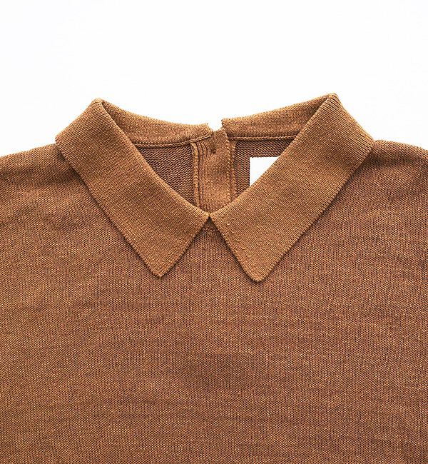 休日と詩「休日のやさしい襟のニット&ldquo;5分袖&rdquo;」|ニット・セーター|