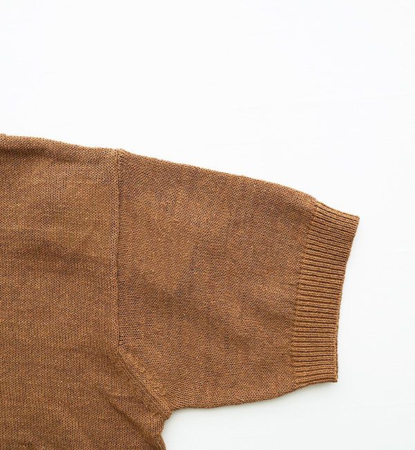 休日と詩「休日のやさしい襟のニット&ldquo;5分袖&rdquo;」|ニット・セーター|