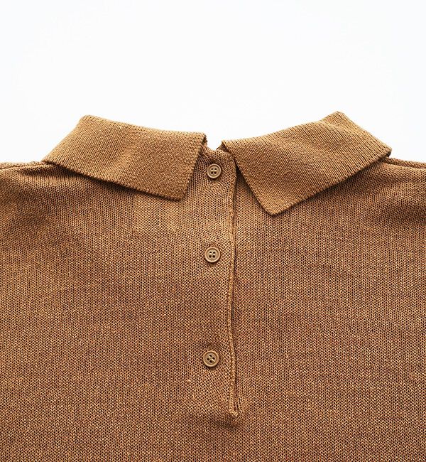 休日と詩「休日のやさしい襟のニット&ldquo;5分袖&rdquo;」|ニット・セーター|