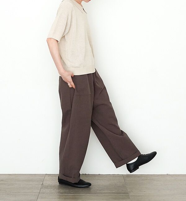 休日と詩「休日のやさしい襟のニット&ldquo;5分袖&rdquo;」|ニット・セーター|