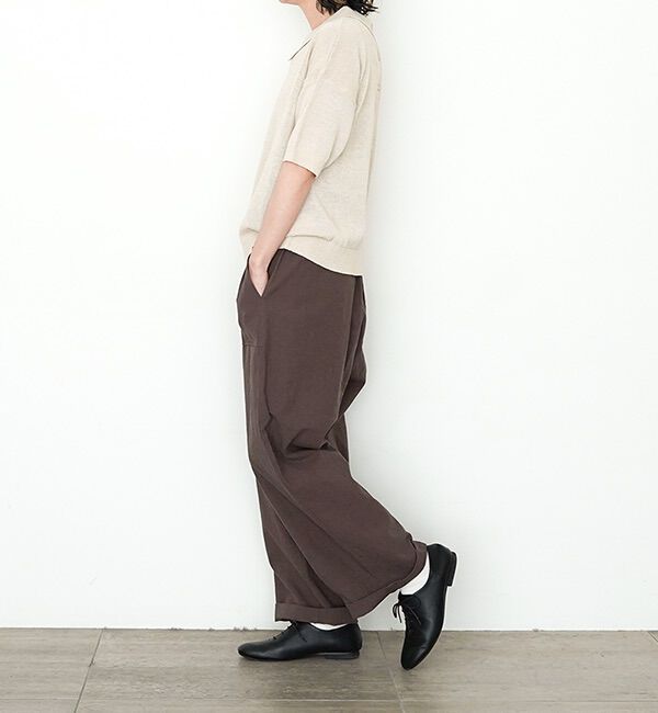 休日と詩「休日のやさしい襟のニット&ldquo;5分袖&rdquo;」|ニット・セーター|