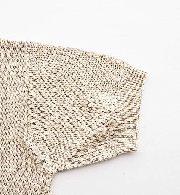 休日と詩「休日のやさしい襟のニット&ldquo;5分袖&rdquo;」|ニット・セーター|