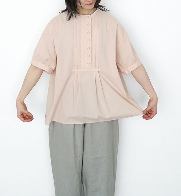 オオカミとフクロウ「フクロウとわたしのうららかな日&ldquo;ブラウス&rdquo;」|シャツ・ブラウス|ピンク