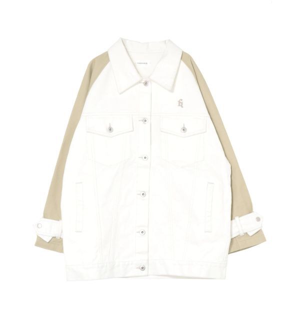 CALNAMUR「DOKING OVER DENIM BLOUSON/ドッキングオーバーデニムブルゾン」|ブルゾン・スタジャン|