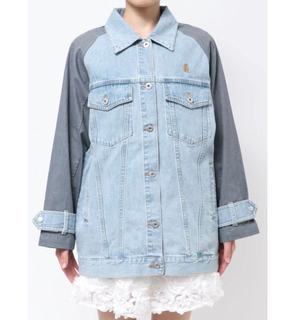 CALNAMUR「DOKING OVER DENIM BLOUSON/ドッキングオーバーデニムブルゾン」|ブルゾン・スタジャン|
