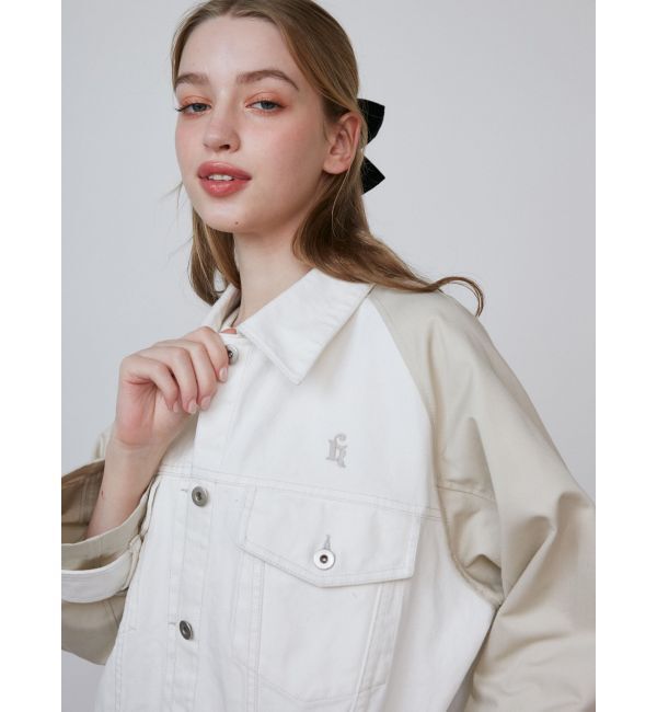 CALNAMUR「DOKING OVER DENIM BLOUSON/ドッキングオーバーデニムブルゾン」|ブルゾン・スタジャン|