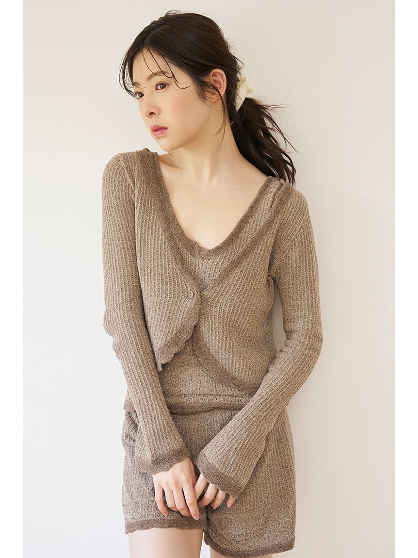 SNIDEL HOME「クロシェカーディガン」|ルームウェア|