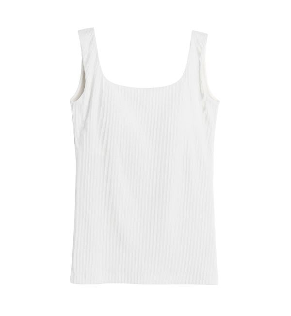 ELENDEEK「SQUARE NECK PAD TANK」|タンクトップ|