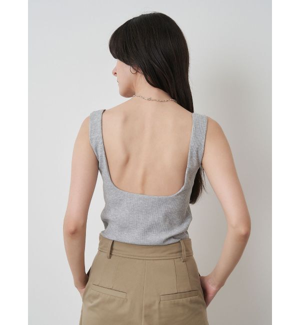 ELENDEEK「SQUARE NECK PAD TANK」|タンクトップ|