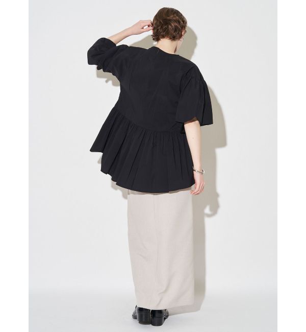 ELENDEEK「GATHER BALLOON PEPLUM BL」|シャツ・ブラウス|