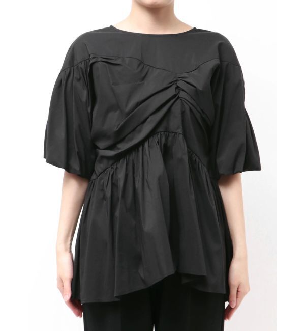 ELENDEEK「GATHER BALLOON PEPLUM BL」|シャツ・ブラウス|