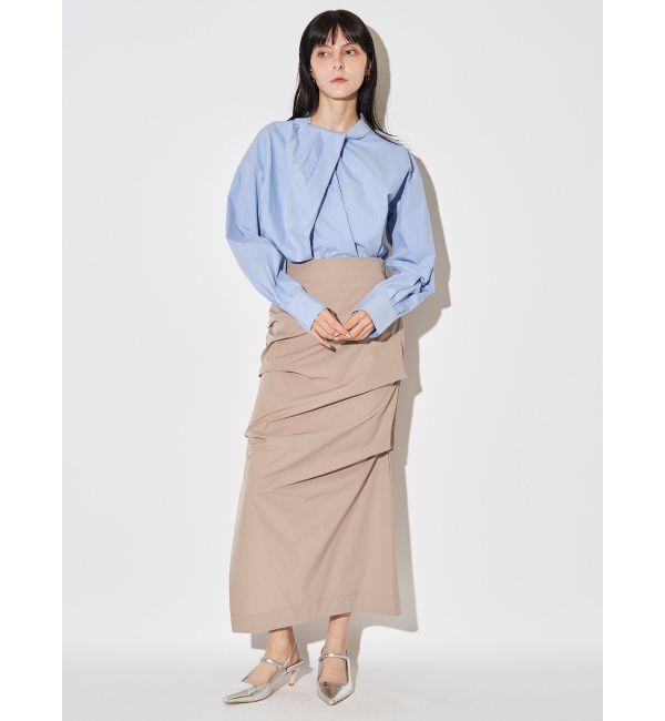 ELENDEEK「TWIST GATHER BL」|シャツ・ブラウス|